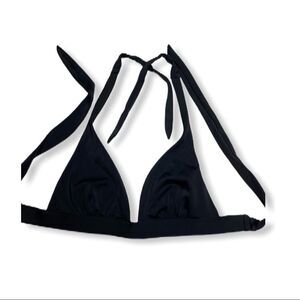 Victoria's Secret Triangle Bikini Top Black